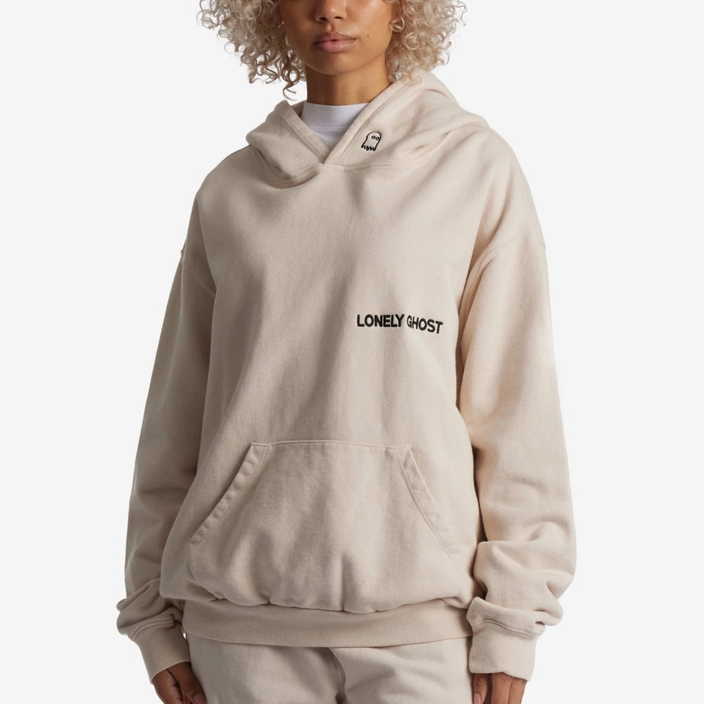 Lonely Ghost Daily’s Hoodie - Bone